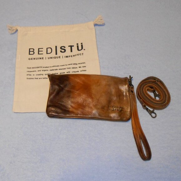 Bed Stu Handbags - Bed Stu Cadence crossbody leather wristlet wallet